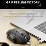 Inphic A1 6 Keys 1000/1200/1600 DPI Home Gaming Wireless Mechanical Mouse, Colour: Gray Wireless+Bluetooth 4.0+Bluetooth 5.0, Black Wireless Charging Silent Version, Gray Wireless Charging Silent Version, Red Wireless Charging Silent Version           ...