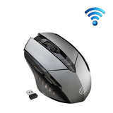 Inphic A1 6 Keys 1000/1200/1600 DPI Home Gaming Wireless Mechanical Mouse, Colour: Gray Wireless+Bluetooth 4.0+Bluetooth 5.0, Gray Wireless+Bluetooth 4.0+Bluetooth 5.0, Black Wireless+Bluetooth 4.0+Bluetooth 5.0, Black Wireless Charging Silent Version ...