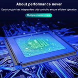 7 In 1 USB-C / Type-C To 2 USB 2.0 + USB 3.0 + 4K HDMI + SD / TF Card Slot + PD USB-C / Type-C Charging Ports Multifunctional HUB Docking Station With Holder, 7 In 1
