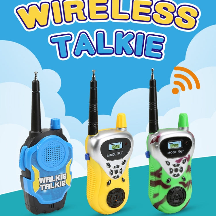 1 Pair Intelligent Wireless Call Walkie-Talkie Remote Dialogue Interactive Children Toys, 1 Pair Yellow, 1 Pair Blue