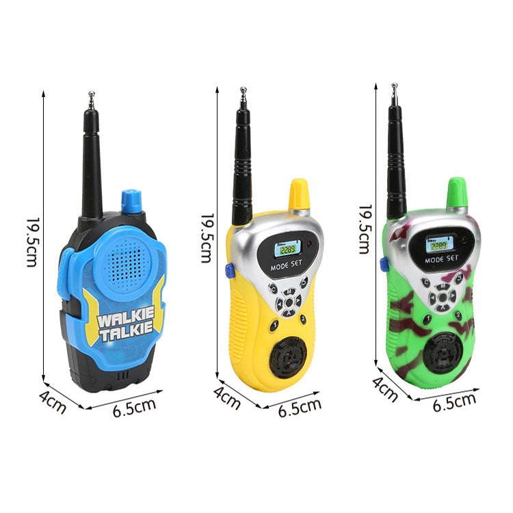 1 Pair Intelligent Wireless Call Walkie-Talkie Remote Dialogue Interactive Children Toys, 1 Pair Yellow, 1 Pair Blue