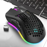 K-Snake BM600 1600 DPI 7-keys Hollow Lightweight Wireless Charging RGB Colorful Gaming Mouse, Wireless BM600 Black, Wireless BM600 White, Wireless BM600 Pink, Wireless BM600 Cyan