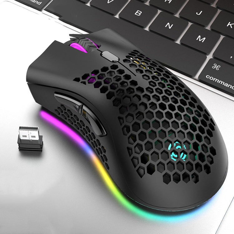 K-Snake BM600 1600 DPI 7-keys Hollow Lightweight Wireless Charging RGB Colorful Gaming Mouse, Wireless BM600 Black, Wireless BM600 White, Wireless BM600 Pink, Wireless BM600 Cyan