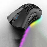 K-Snake BM600 1600 DPI 7-keys Hollow Lightweight Wireless Charging RGB Colorful Gaming Mouse, Wireless BM600 Black, Wireless BM600 White, Wireless BM600 Pink, Wireless BM600 Cyan