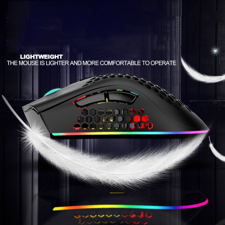 K-Snake BM600 1600 DPI 7-keys Hollow Lightweight Wireless Charging RGB Colorful Gaming Mouse, Wireless BM600 Black, Wireless BM600 White, Wireless BM600 Pink, Wireless BM600 Cyan