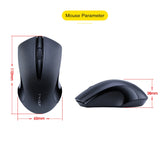 T-WOLF Q2 3-Buttons 1200 DPI 2.4GHz Wireless Mouse, Black, White, Pink