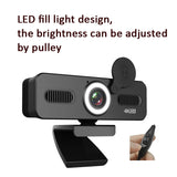Network High-Definition Computer Camera Drive-Free Beautifying Light Camera with Omnidirectional Microphone, Cable Length: 1.8m, 1080P, 2K, 4K