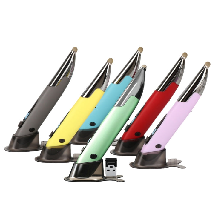 PR-A18 2.4G Charge Mouse Pen Handwritten Glow Wireless Mouse Pen, Yellow, Red, Purple, Green, Blue, Silver Gray