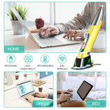 PR-A18 2.4G Charge Mouse Pen Handwritten Glow Wireless Mouse Pen, Yellow, Red, Purple, Green, Blue, Silver Gray