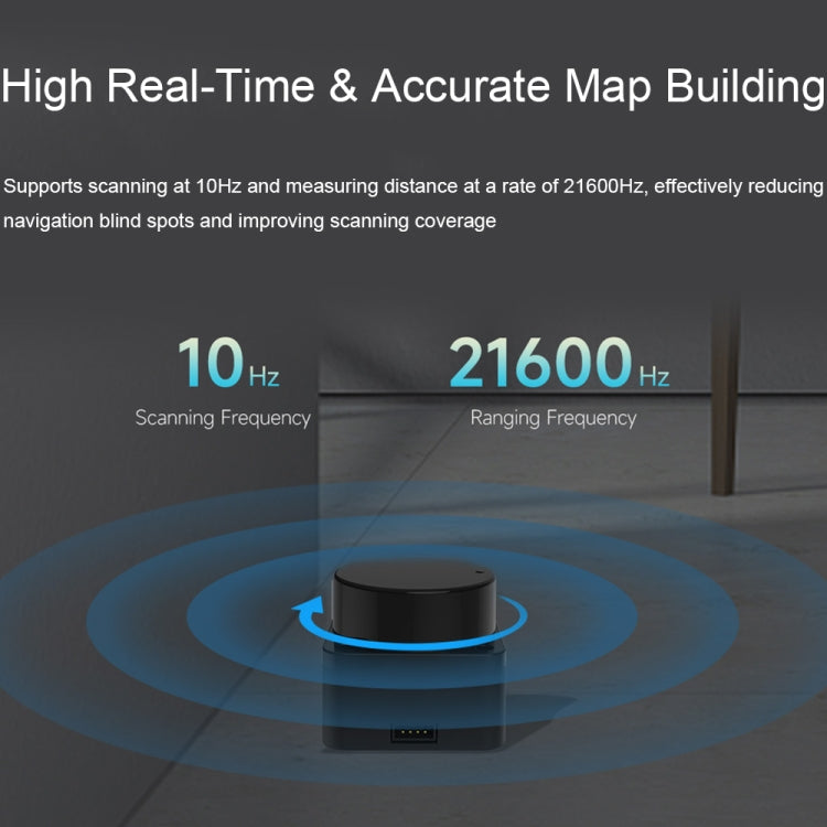 Waveshare 24782 DTOF Laser Lidar Sensor STL27L, 360 Degree Omni-Directional Lidar, UART Bus, 24782