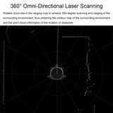 Waveshare 24782 DTOF Laser Lidar Sensor STL27L, 360 Degree Omni-Directional Lidar, UART Bus, 24782