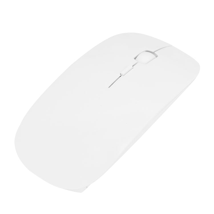 MF-822 2.4G Wireless Mouse 4 Keys Mute Office Ultra-Thin Mouse, White, Black