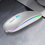 Y20 4 Keys Colorful Glow Charging Mute Mouse Notebook Game Wireless Mouse, 2.4G Version (Black), 2.4G Version (Blue), 2.4G Version (Green), 2.4G Version (Silver), 2.4G Version (White), 2.4G Version (Pink), 2.4G Version (Gold), Bluetooth Version (Black)...