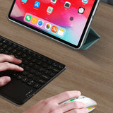 Y20 4 Keys Colorful Glow Charging Mute Mouse Notebook Game Wireless Mouse, 2.4G Version (Black), 2.4G Version (Blue), 2.4G Version (Green), 2.4G Version (Silver), 2.4G Version (White), 2.4G Version (Pink), 2.4G Version (Gold), Bluetooth Version (Black)...