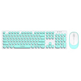 T-WOLF TF770 Mechanical Feel Wireless Gaming Keyboard And Mouse Set, Pink, Blue