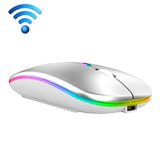 C7002 2400DPI 4 Keys Colorful Luminous Wireless Mouse, 2.4G White, 2.4G Rose Gold, 2.4G Black, 2.4G Silver Gray, Dual-modes White, Dual-modes Black, Dual-modes Silver, Dual-modes Gold