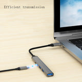 U5 Type-C Extender USB3.0 Splitter Multi-Port Expansion Dock, Number of interfaces: 4 in 1 (USB), 5 in 1 (Type-C)