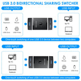 T25 2 In 1 USB3.0 Bidirectional Switch Printer Sharer Splitter