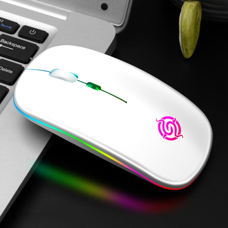K-Snake BM110 RGB Lighting Effect Wireless Bluetooth Mouse, Black, Silver, White, Rose Gold