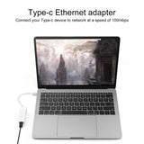 100M Driver-free Type-C/USB-C Network Card, Type-C