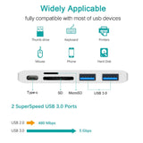 USB-C To HDMI Splitter Docking Station Card Reader, Specification：, 5 in 1 Gray, 5 in 1 Silver, 6 in 1 Gray, 6 in 1 Silver