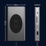 BX13V 13 In 1 Type-C Docking Station Wireless Charging Hub, BX13V