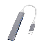 4 in 1 Mini Multifunctional Expanded Docking, Spec: Type-C/USB-C 3.0 (Silver), Type-C/USB-C 3.0 (Gray), Type-C/USB-C 3.0 (Pink)