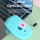 811 3 Keys Laptop Mini Wireless Mouse Portable Optical Mouse, Spec:, Charging Version (Black), Charging Version (White), Charging Version (Pink), Charging Version (Blue), Charging Version (Beige), Double Model (Black), Double Model (White)             ...