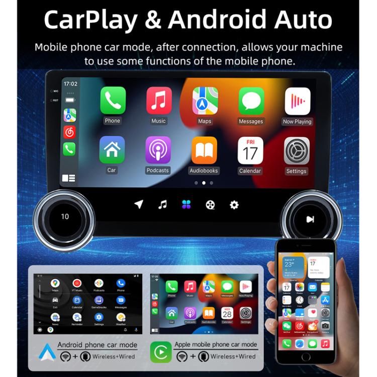 10.1 inch IPS Display + 2.5D Touch Screen Bluetooth FM Radio Car Navigation Machine, 2+64G