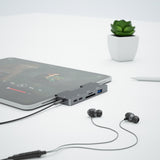 For IPad Pro 7-In-1 HDMI 4K + 3.5mm Audio + SD/TF+ 1 USB 3.0 + USB-C/Type-C + PD USB-C Docking Station, For IPad Pro 7-In-1