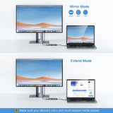 QGeeM UH03-1 USB3.0 Multifunctional Docking Station Type-C PD100W HUB, UH03-1 (3 in 1)