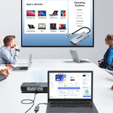 QGeeM UH03-1 USB3.0 Multifunctional Docking Station Type-C PD100W HUB, UH03-1 (3 in 1)