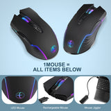 E50 2.4G Wireless Mouse Jiggler Portable Cordless Mouse With 7 Keys