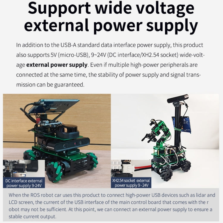 Yahboom USB3.0 HUB Expansion Board ROS Robot Expansion Dock