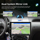 10.4 Inch MP5 Single Butt Vertical Screen Manual Rotation Android Navigation With Wireless Carplay Backup Camera
