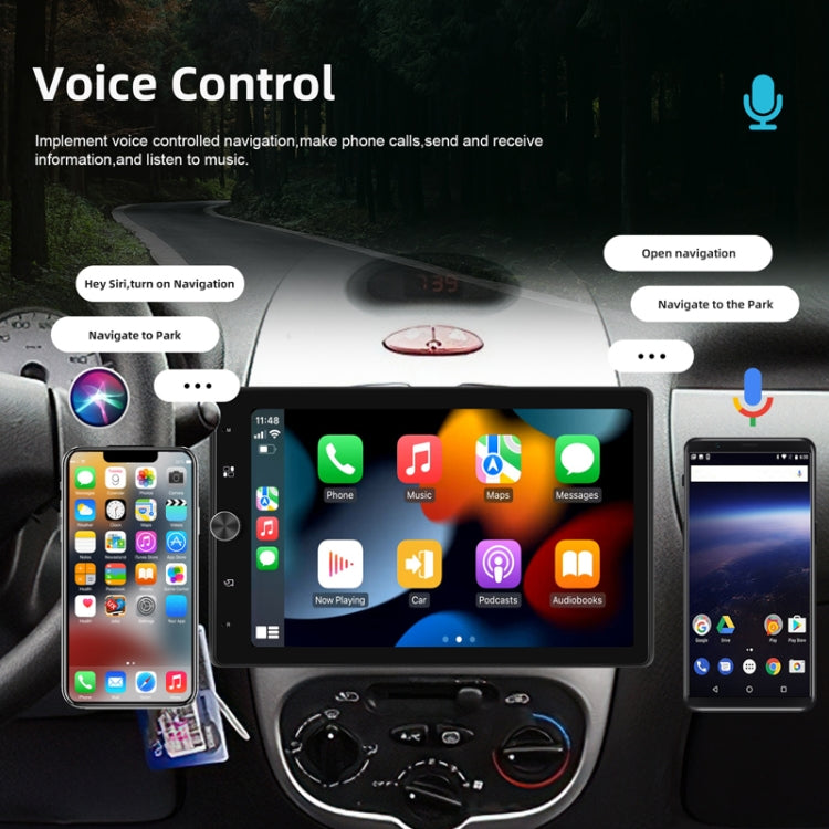 10.4 Inch MP5 Single Butt Vertical Screen Manual Rotation Android Navigation With Wireless Carplay Backup Camera