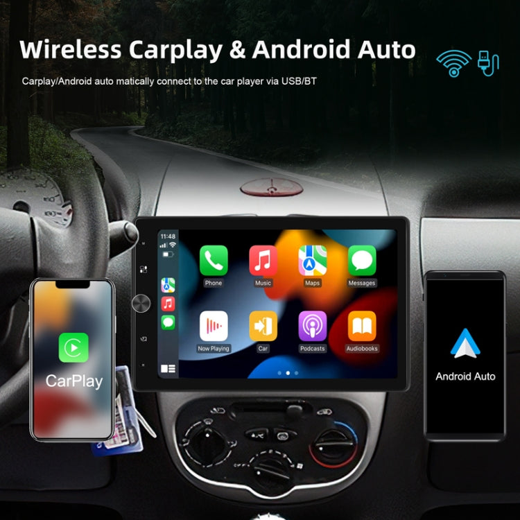 10.4 Inch MP5 Single Butt Vertical Screen Manual Rotation Android Navigation With Wireless Carplay Backup Camera