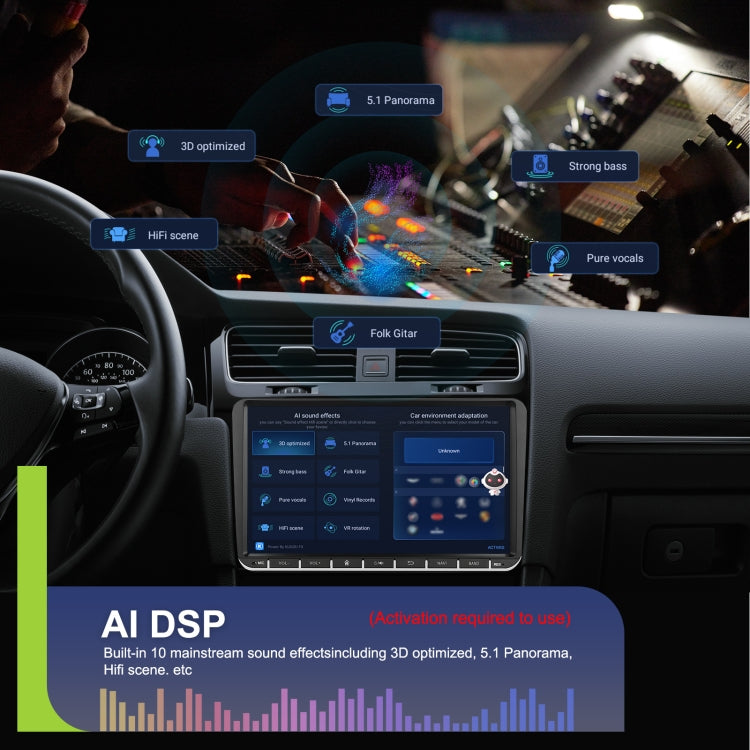 For Volkswagen 4+64G Multimedia Player Android 13 System, 7-inch, 9-inch