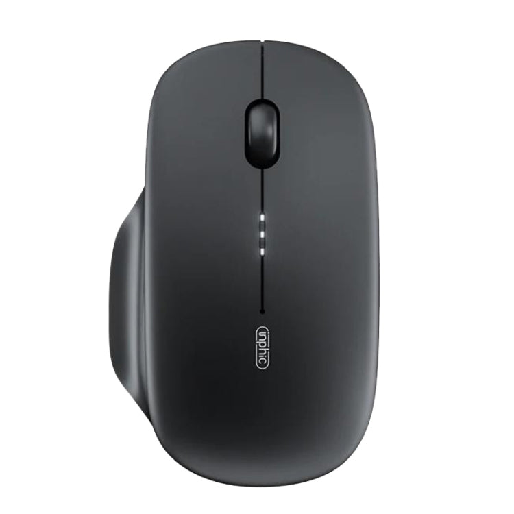 Inphic M1 2nd Generation Wireless Mice Rechargeable Mute Business Office Home Laptop Mouse, 2.4G Black