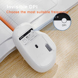 Inphic M1 2nd Generation Wireless Mice Rechargeable Mute Business Office Home Laptop Mouse, 2.4G Black