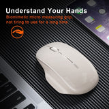 Inphic M1 2nd Generation Wireless Mice Rechargeable Mute Business Office Home Laptop Mouse, 2.4G Black