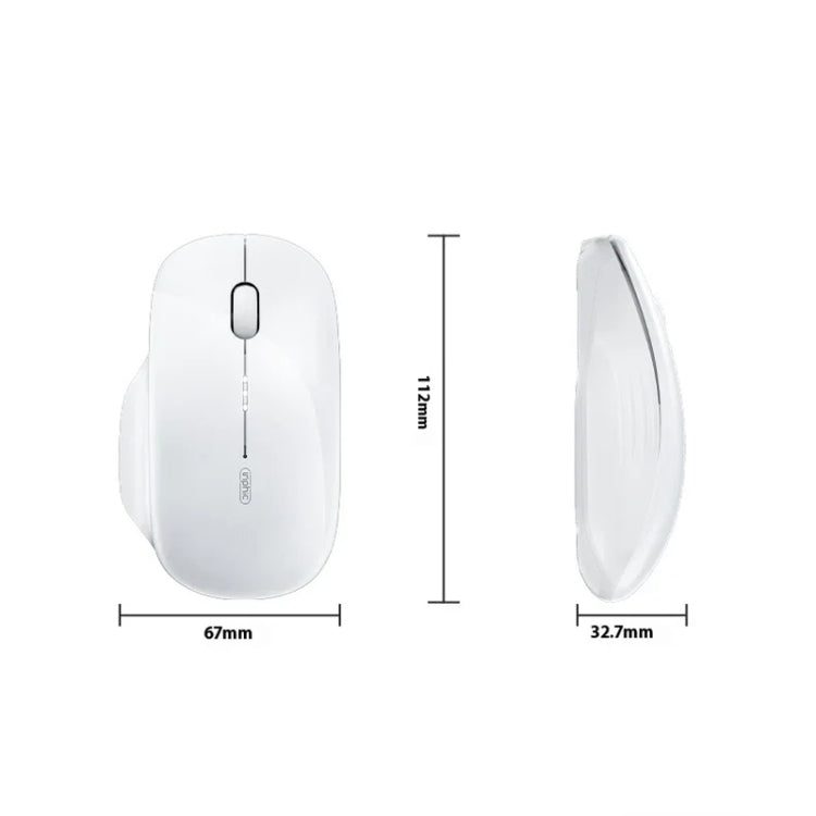 Inphic M1 2nd Generation Wireless Mice Rechargeable Mute Business Office Home Laptop Mouse, 2.4G Black