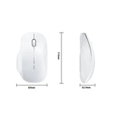 Inphic M1 2nd Generation Wireless Mice Rechargeable Mute Business Office Home Laptop Mouse, 2.4G Black