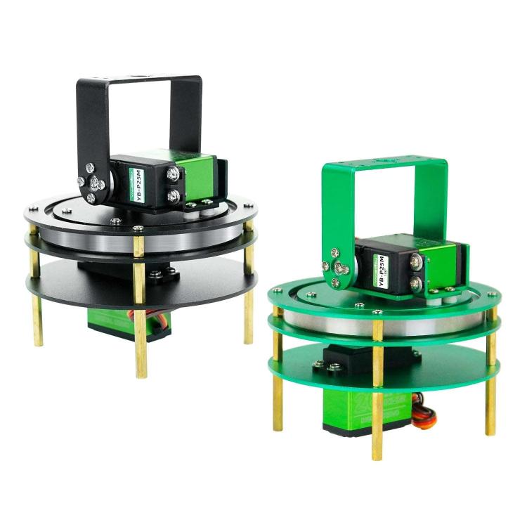 Electric Platform For Robot Car, Yahboom 1DOF  Green, Yahboom 1DOF With Servo Green, Yahboom 2DOF Green, Yahboom 2DOF With Servo Green, Yahboom 1DOF Black, Yahboom 1DOF With Servo  Black, Yahboom 2DOF  Black, Yahboom 2DOF With Servo Black