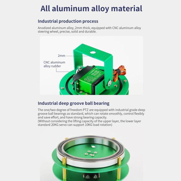 Electric Platform For Robot Car, Yahboom 1DOF  Green, Yahboom 1DOF With Servo Green, Yahboom 2DOF Green, Yahboom 2DOF With Servo Green, Yahboom 1DOF Black, Yahboom 1DOF With Servo  Black, Yahboom 2DOF  Black, Yahboom 2DOF With Servo Black