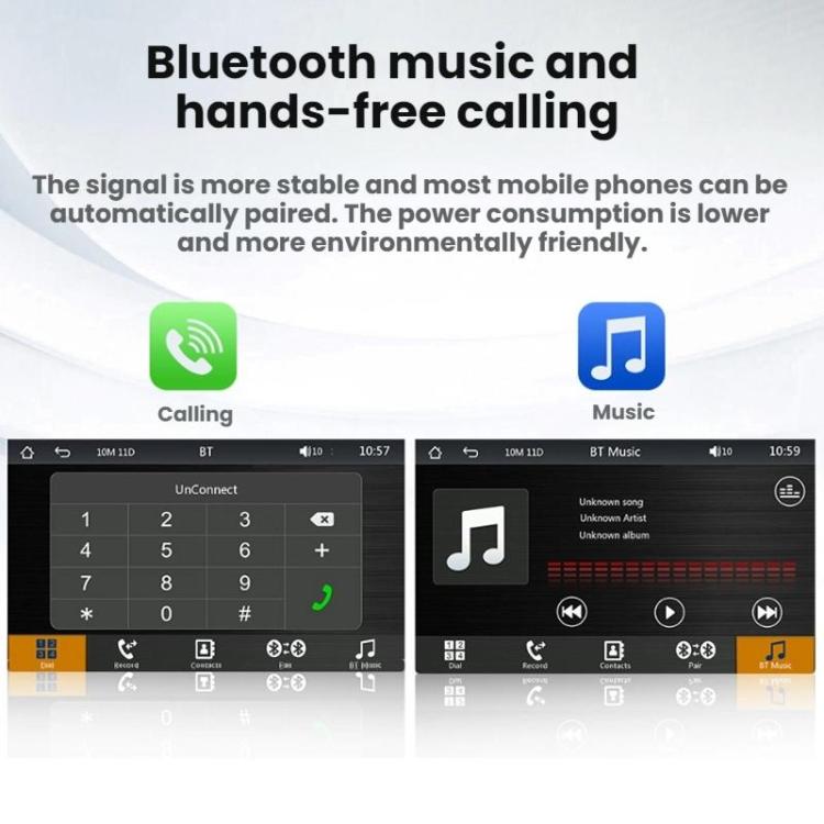 7-inch HD  Touch Screen + HD 8-light Reversing Image Wireless Carplay Car MP5 Player, X5300 With 8-light Camera