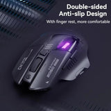 Inphic Bluetooth Wireless Mouse Office & Gaming LED Charging Mice, Dual Mode White, Tri-Mode Black, Tri-Mode White