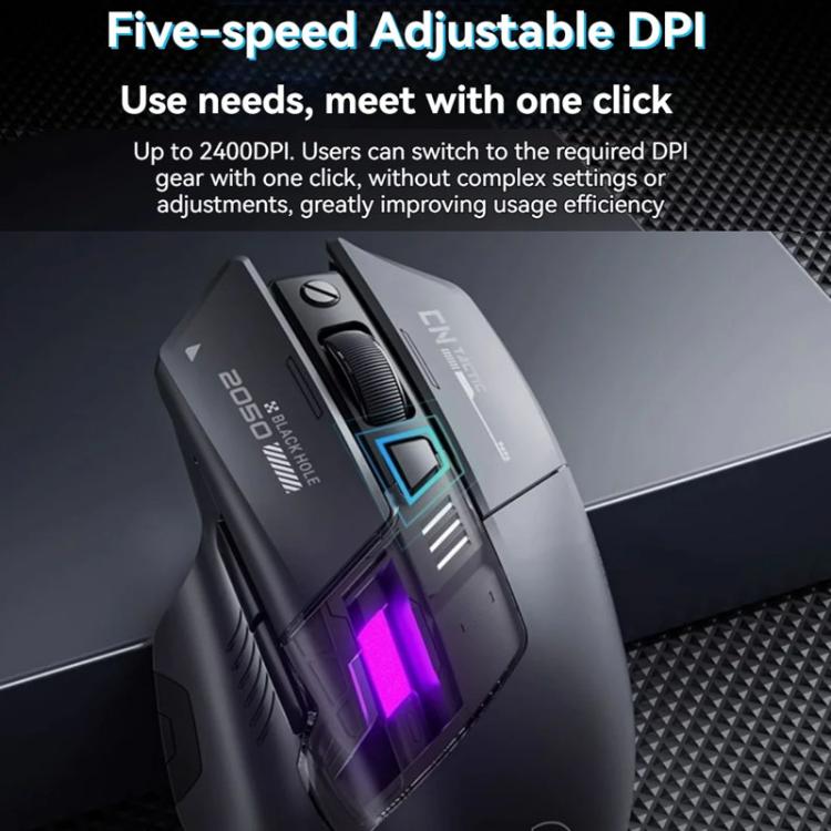 Inphic Bluetooth Wireless Mouse Office & Gaming LED Charging Mice, Dual Mode White, Tri-Mode Black, Tri-Mode White