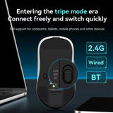 Ajazz AJ159P MC Tri-Mode Magnetic Wireless Mouse Ergonomic Lightweight Silent Gaming Mice