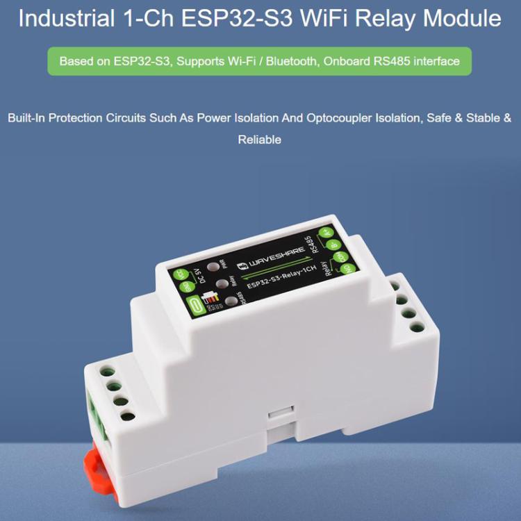 Industrial Control Board WiFi Network Relay Supporting WiFi / Bluetooth With Multiple Isolation Protection Circuits, 32152